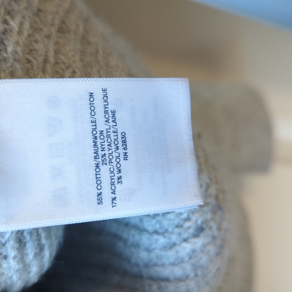 Lands' End Multicolor Patchwork Sweater - image 7